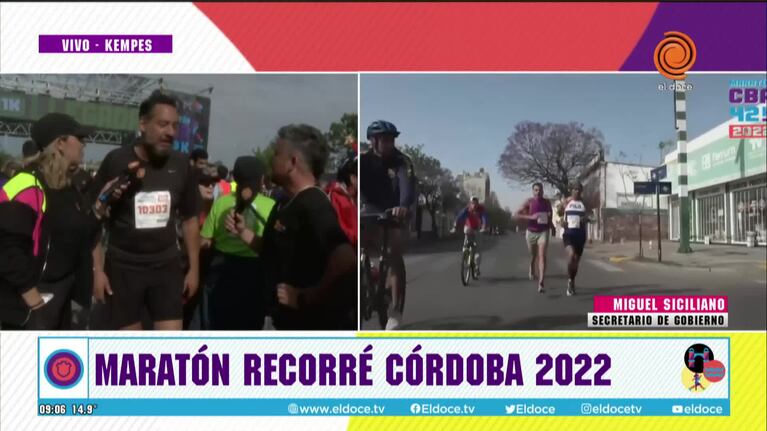 Siciliano completó la Maratón Recorré Córdoba