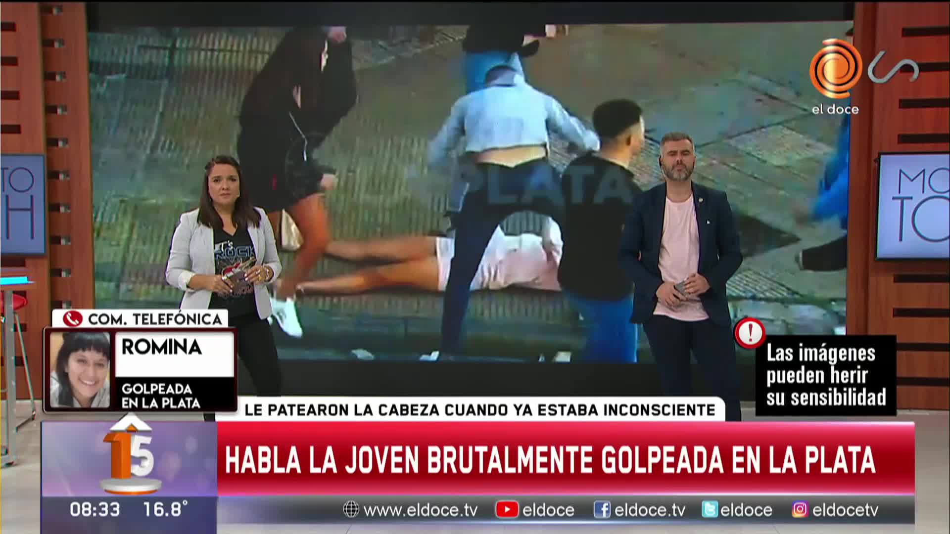 Habló la joven golpeada brutalmente en La Plata