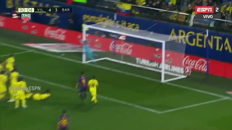 Golazo de Messi de tiro libre en Barcelona - Villarreal