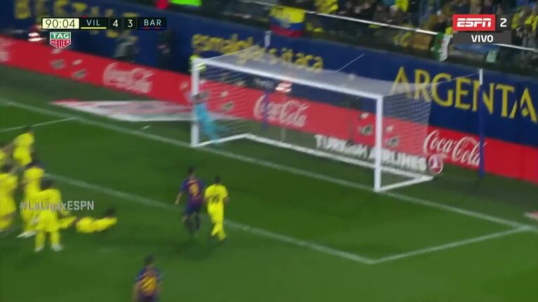 Golazo de Messi de tiro libre en Barcelona - Villarreal