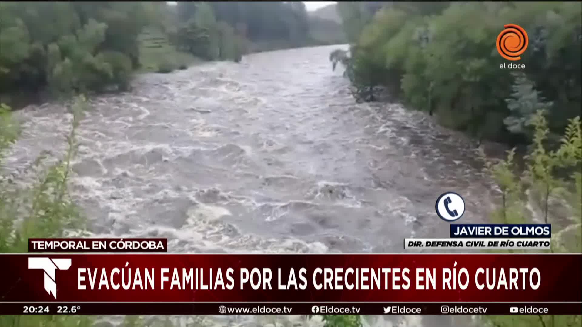 Crecida histórica: el agua arrasó con cabañas en Villa Cañada del Sauce