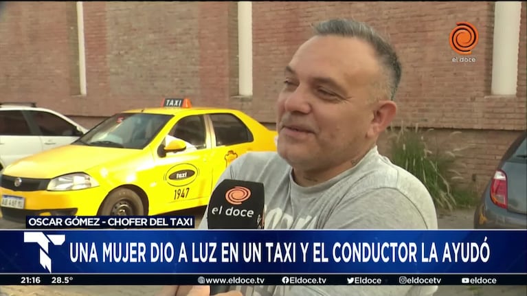 Una mujer dio a luz en un taxi y el chofer la ayudó