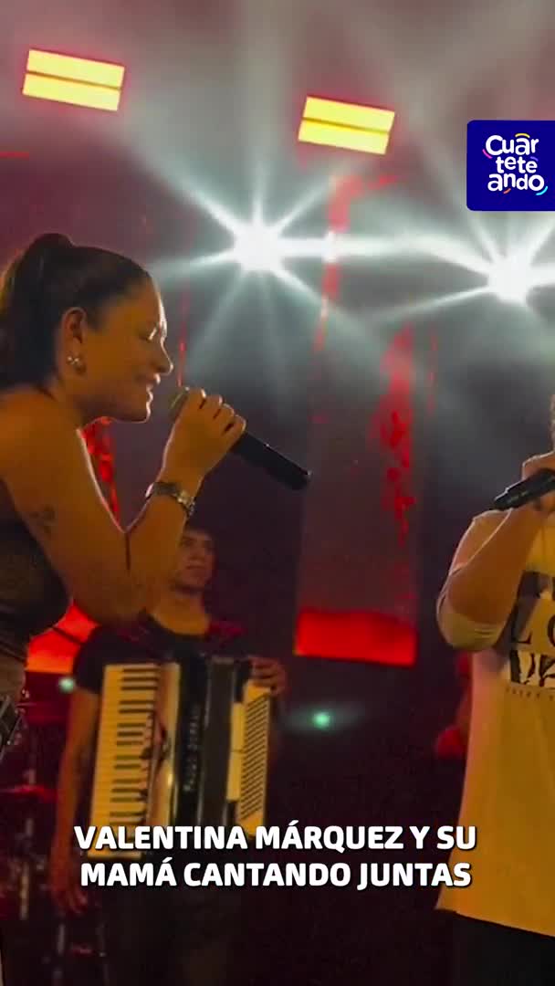 Valentina Márquez y su mamá cantando "Zamba para olvidar"