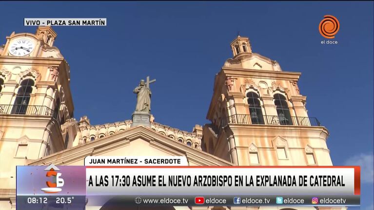 Ángel Rossi asume como arzobispo de Córdoba en un acto masivo