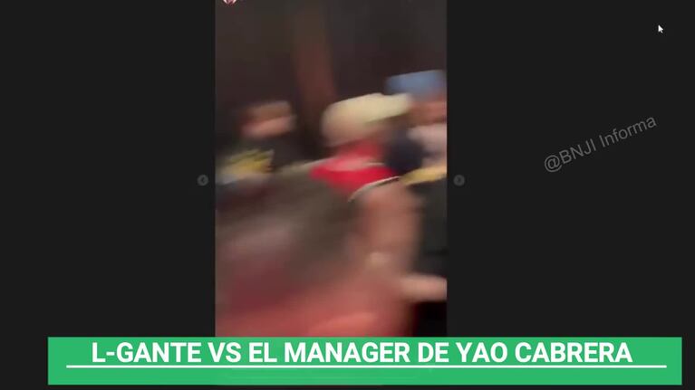 L-Gante se agarró a las trompadas en un evento