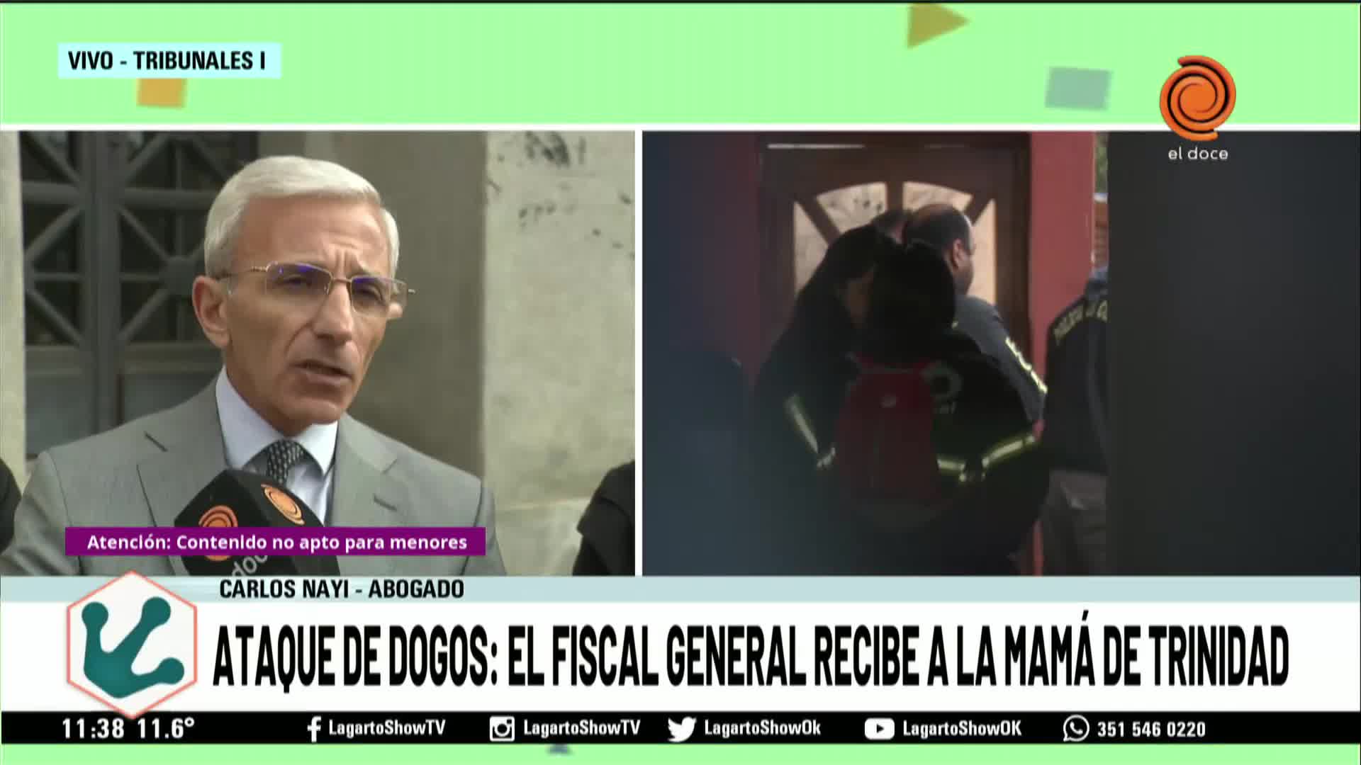 La familia de la víctima de los dogos se reunió con el fiscal general