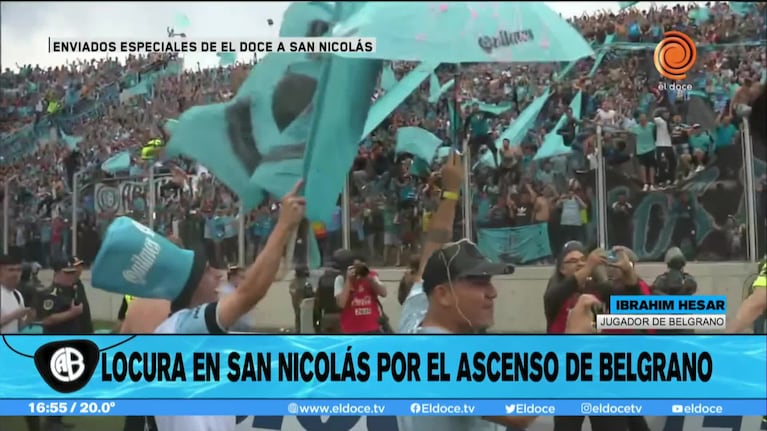 Los festejos de los jugadores del Pirata por el ascenso