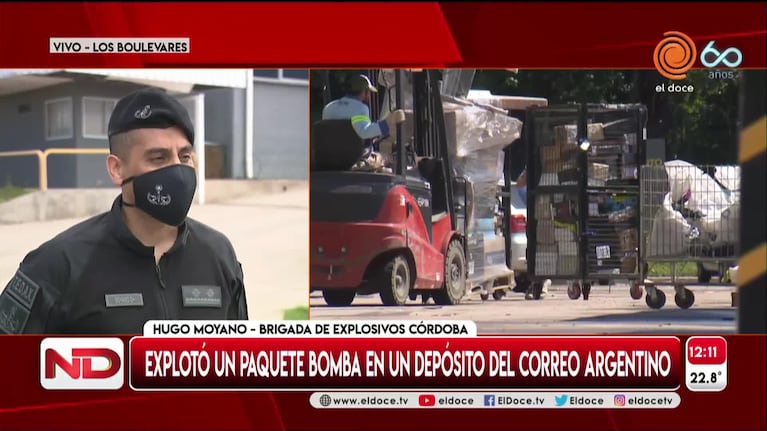 Celular-bomba en el Correo Argentino de Córdoba: los detalles
