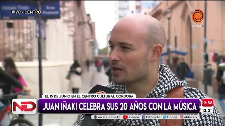 Juan Iñaki celebra sus 20 años con la música