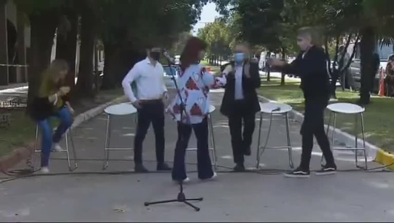 El blooper de la locutora con Cristina Kirchner 