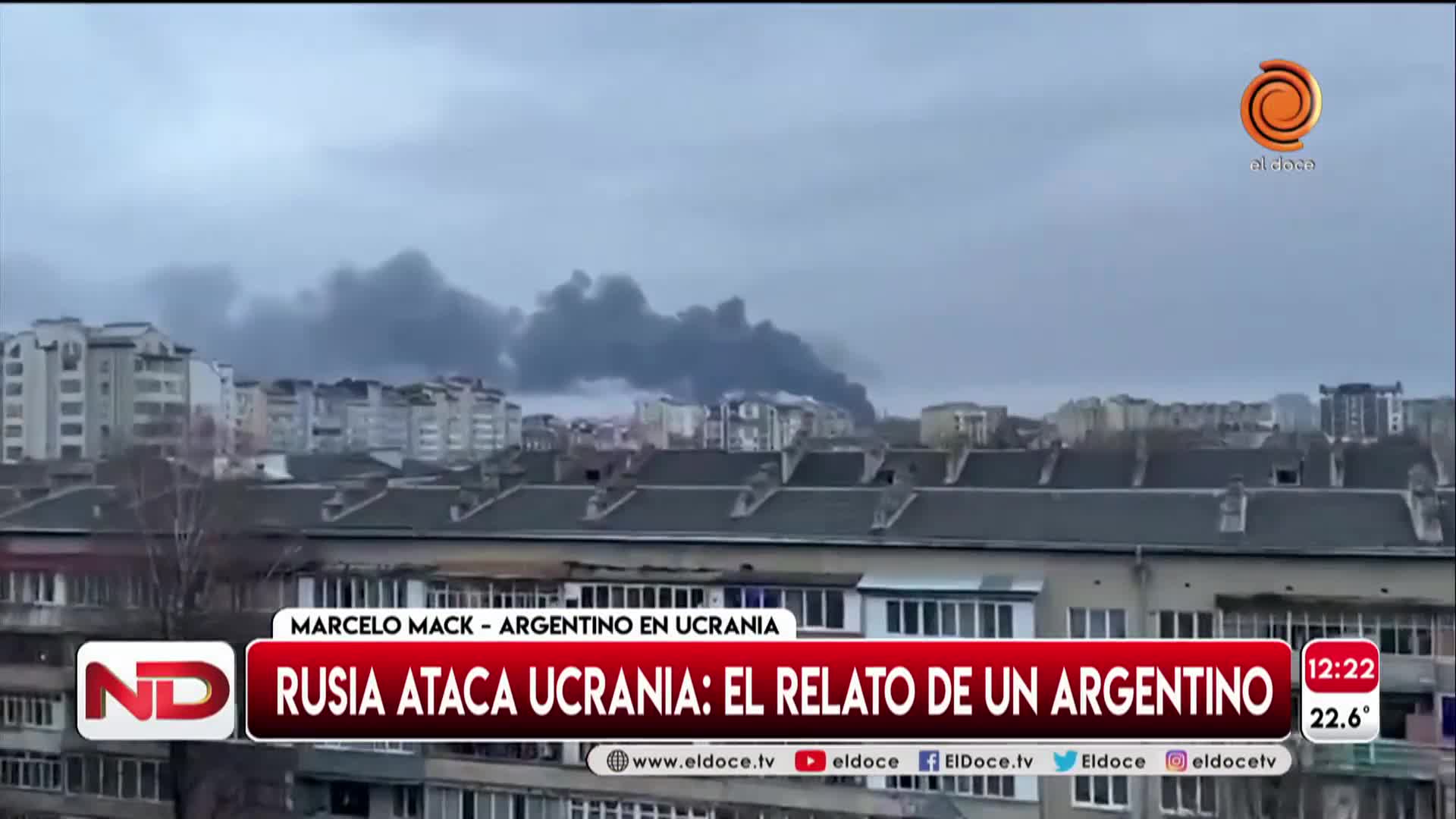 Un argentino en Ucrania: "Nos despertamos con los bombardeos"