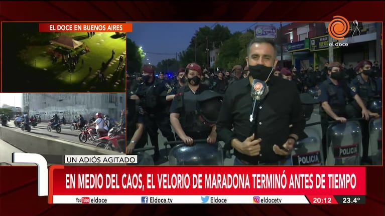 Adiós Maradona: la emoción de los hinchas afuera del cementerio