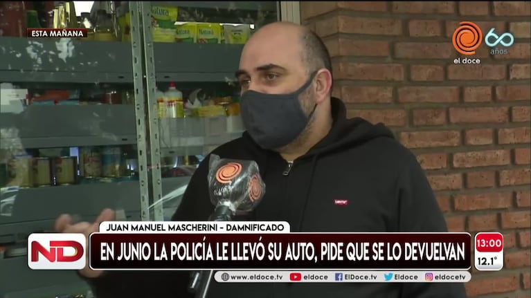 Le clonaron la patente del auto y se lo secuestró la policía