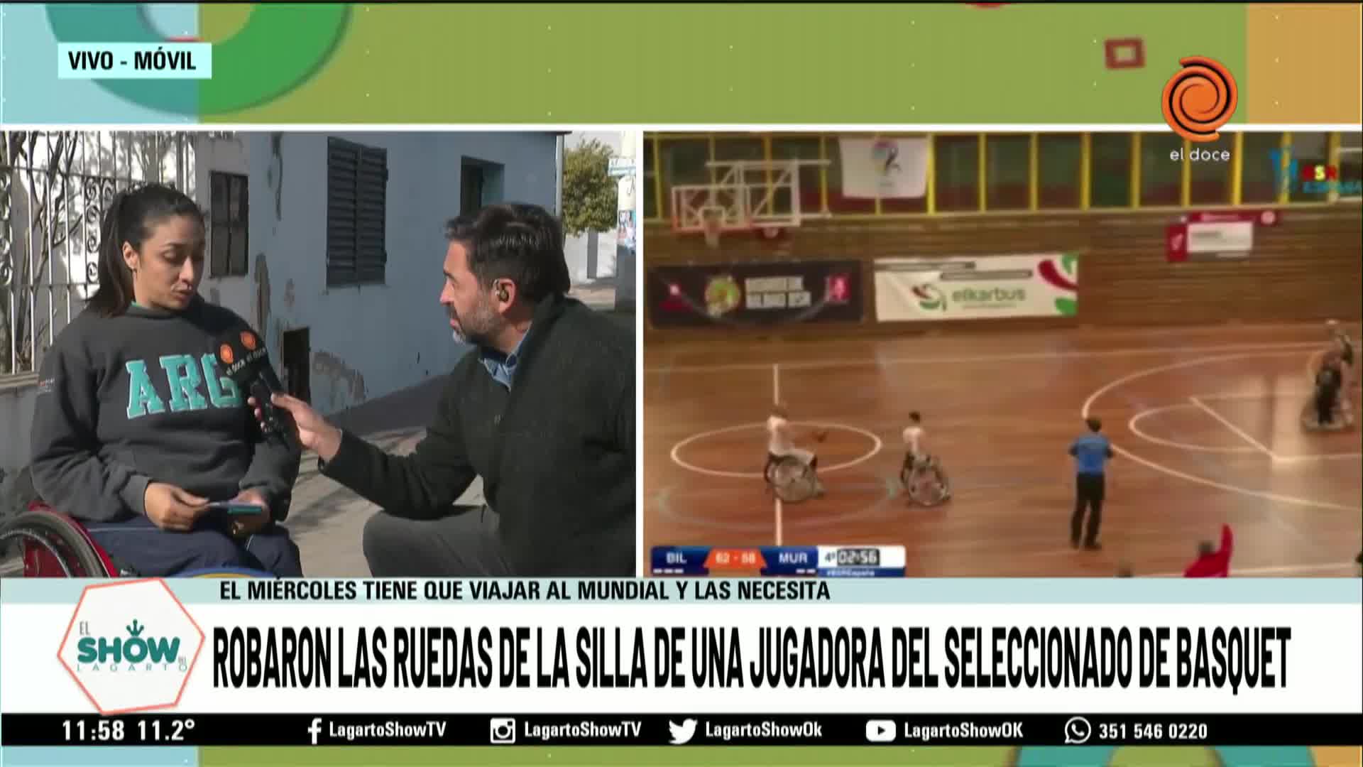 Juega al básquet adaptado y le robaron las ruedas de la silla