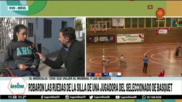 Juega al básquet adaptado y le robaron las ruedas de la silla