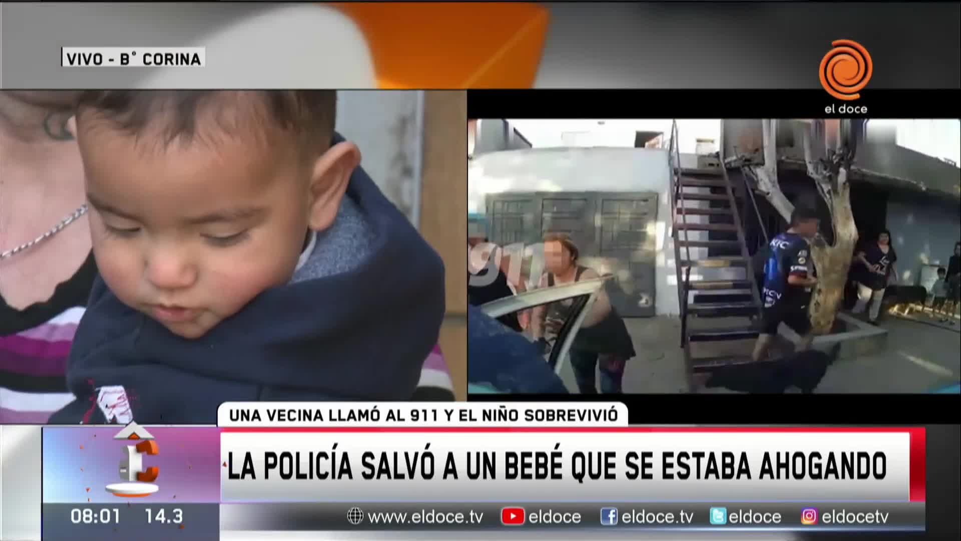 El audio de un llamado al 911 por un bebé ahogado