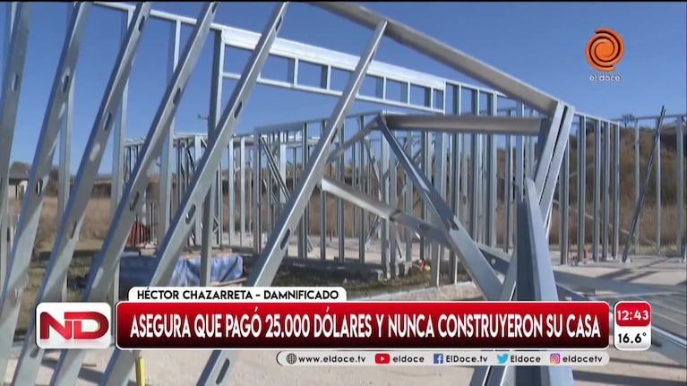 Casas prefabricadas: denuncian que fueron estafados por 25 mil dólares 