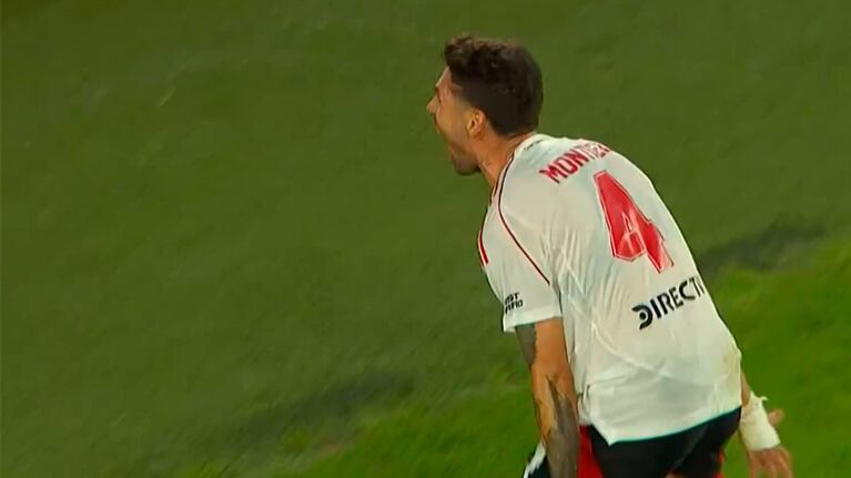 El gol de Gonzalo Montiel para el 1 a 0 de River sobre Instituto