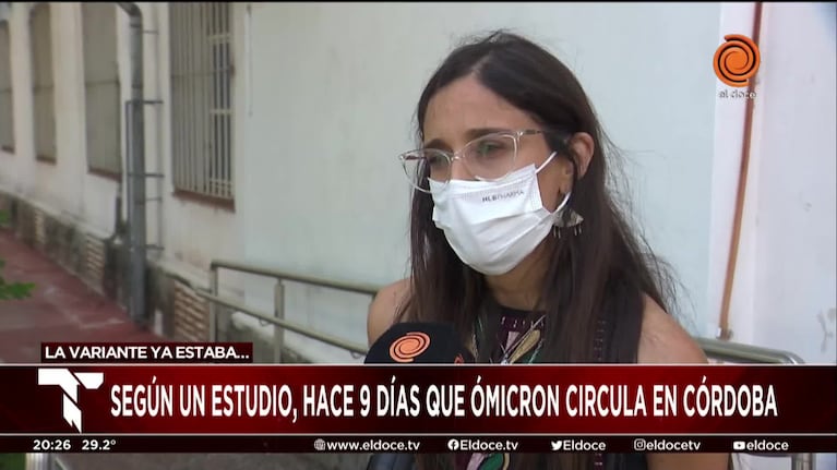 La variante Ómicron circula en Córdoba desde el 13 de diciembre