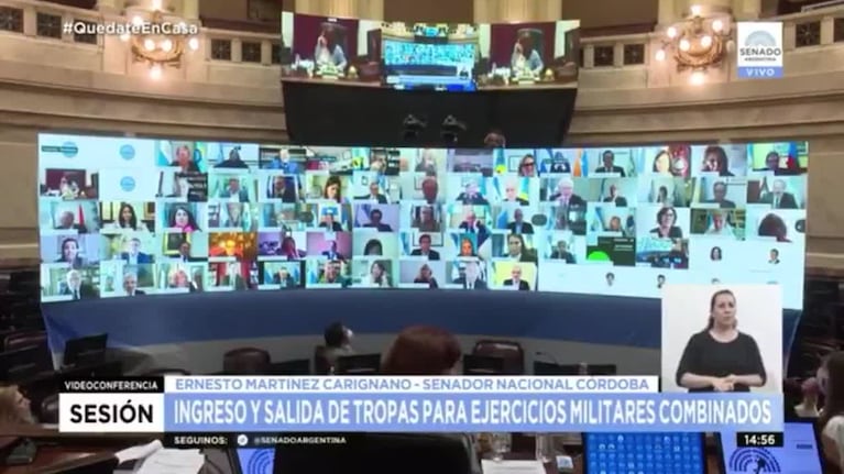 El chiste de Cristina a Bullrich por su foto en Zoom