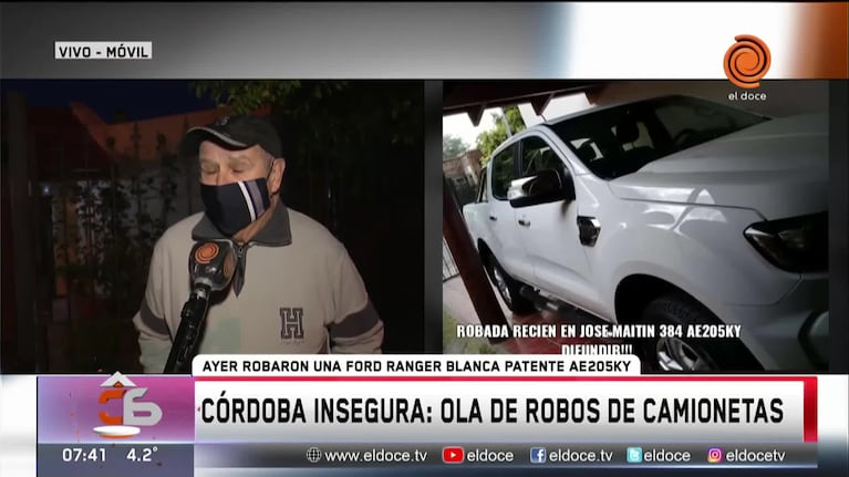 Córdoba insegura: denuncian ola de robos de camionetas