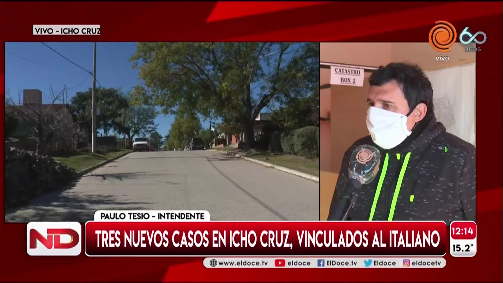 Tres casos de coronavirus en Icho Cruz: habló el intendente