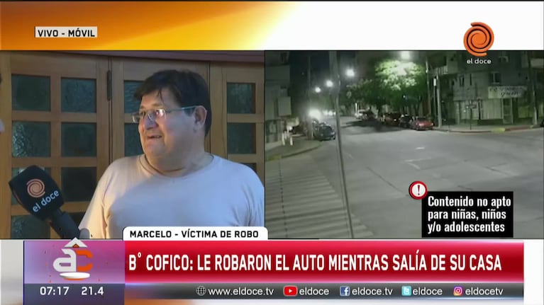 Lo amenazaron con un arma y le robaron el auto