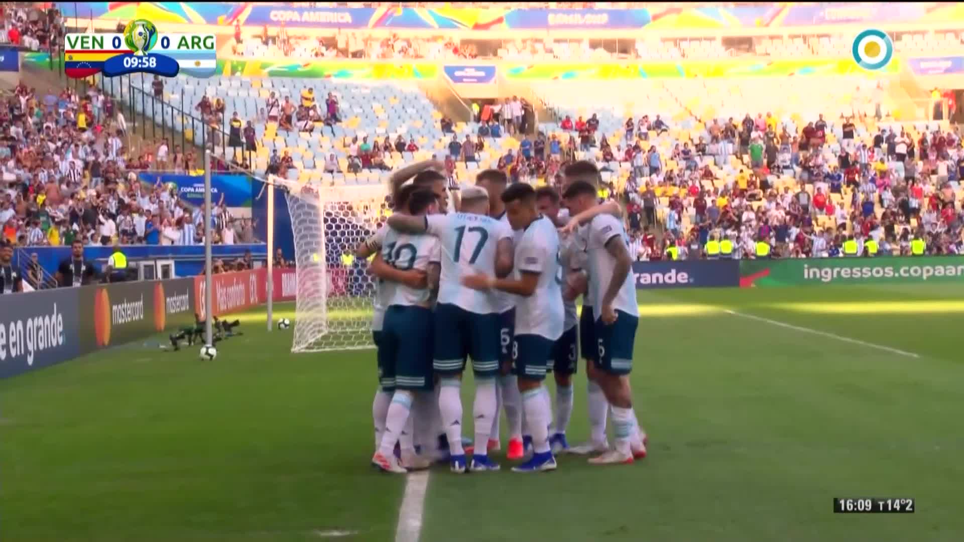 Argentina-Venezuela: Martínez puso el 1-0