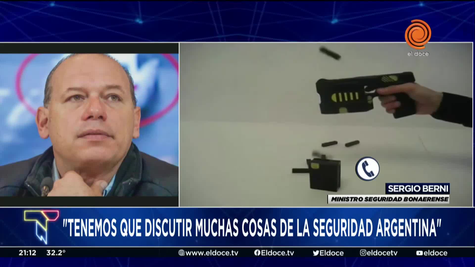 Berni se sumó al debate de las Taser tras el asesinato de una policía en Retiro