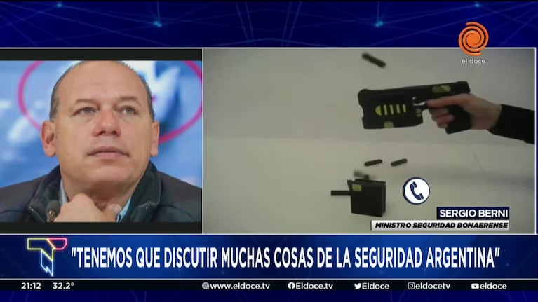 Berni se sumó al debate de las Taser tras el asesinato de una policía en Retiro