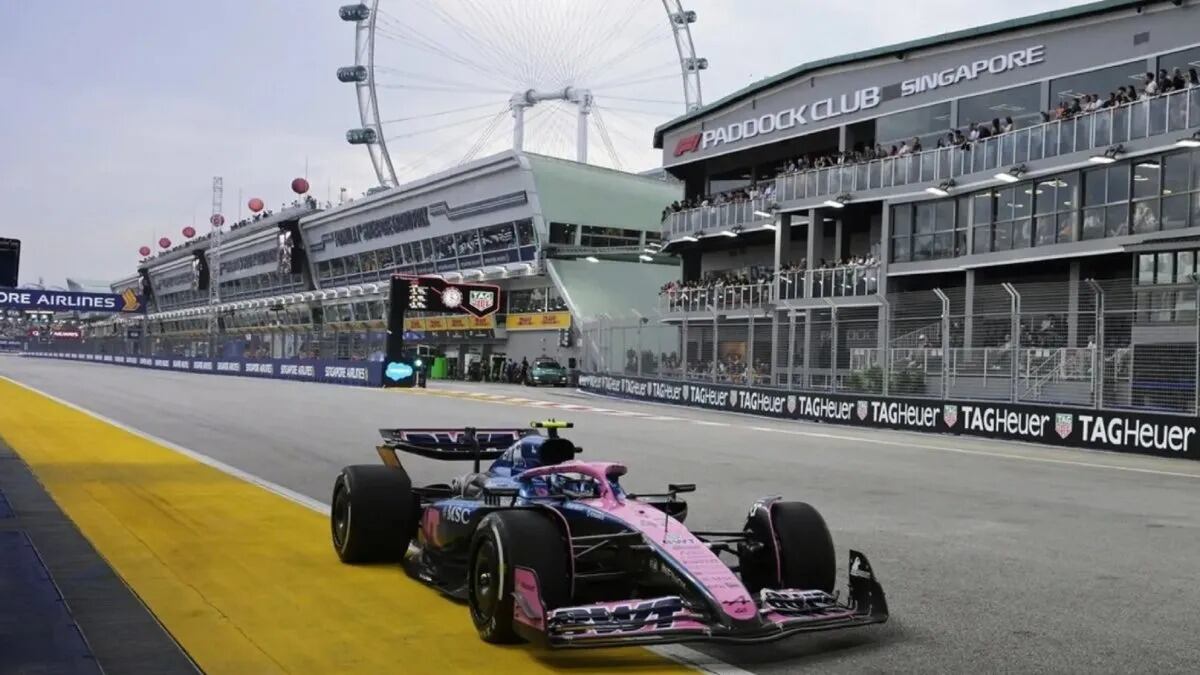 GP de Singapur: Colpinto quedó eliminado durante la Q1 de la clasificación 