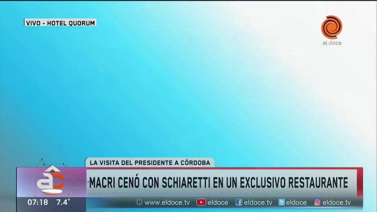 Macri pasó la noche en Córdoba y viaja a Río Cuarto
