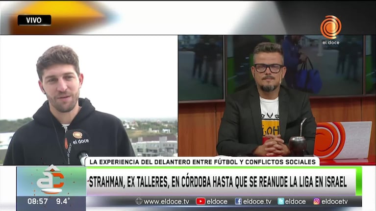 Eial Strahman de visita en Córdoba: su vida en Israel y el sentimiento por Talleres