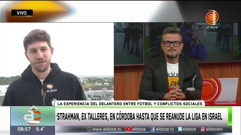 Eial Strahman de visita en Córdoba: su vida en Israel y el sentimiento por Talleres