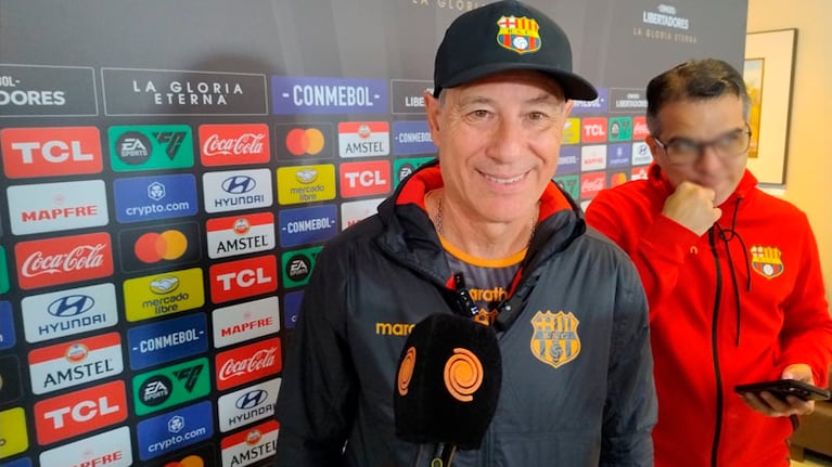 El DT de Barcelona de Guayaquil palpitó el duelo ante Talleres por Copa Libertadores