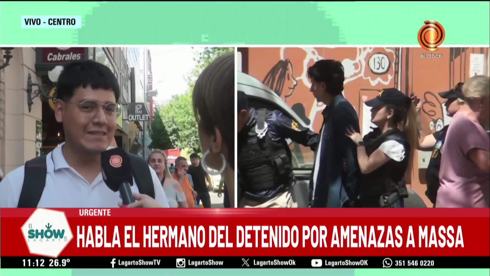 La versión del hermano de un detenido por amenazar a Massa