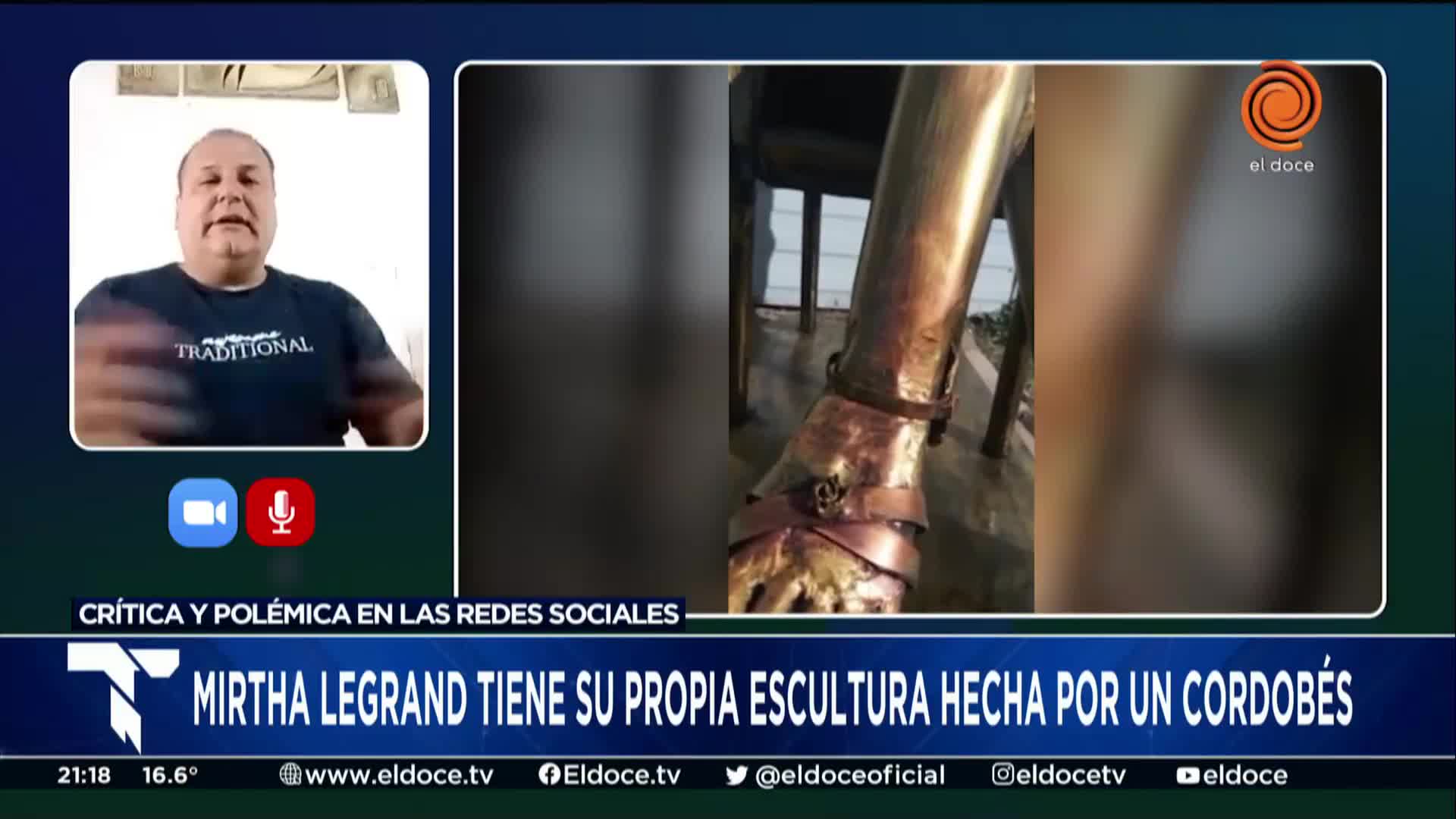 El escultor que hizo la estatua de Mirtha Legrand respondió a las críticas