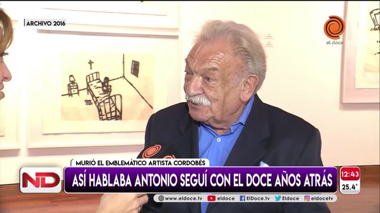El recuerdo de Antonio Seguí y su amor por Córdoba