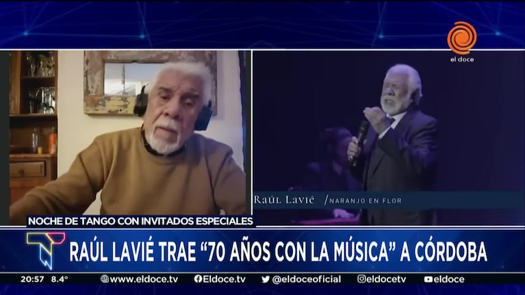 Raúl Lavié y su vitalidad tras 70 años de trayectoria