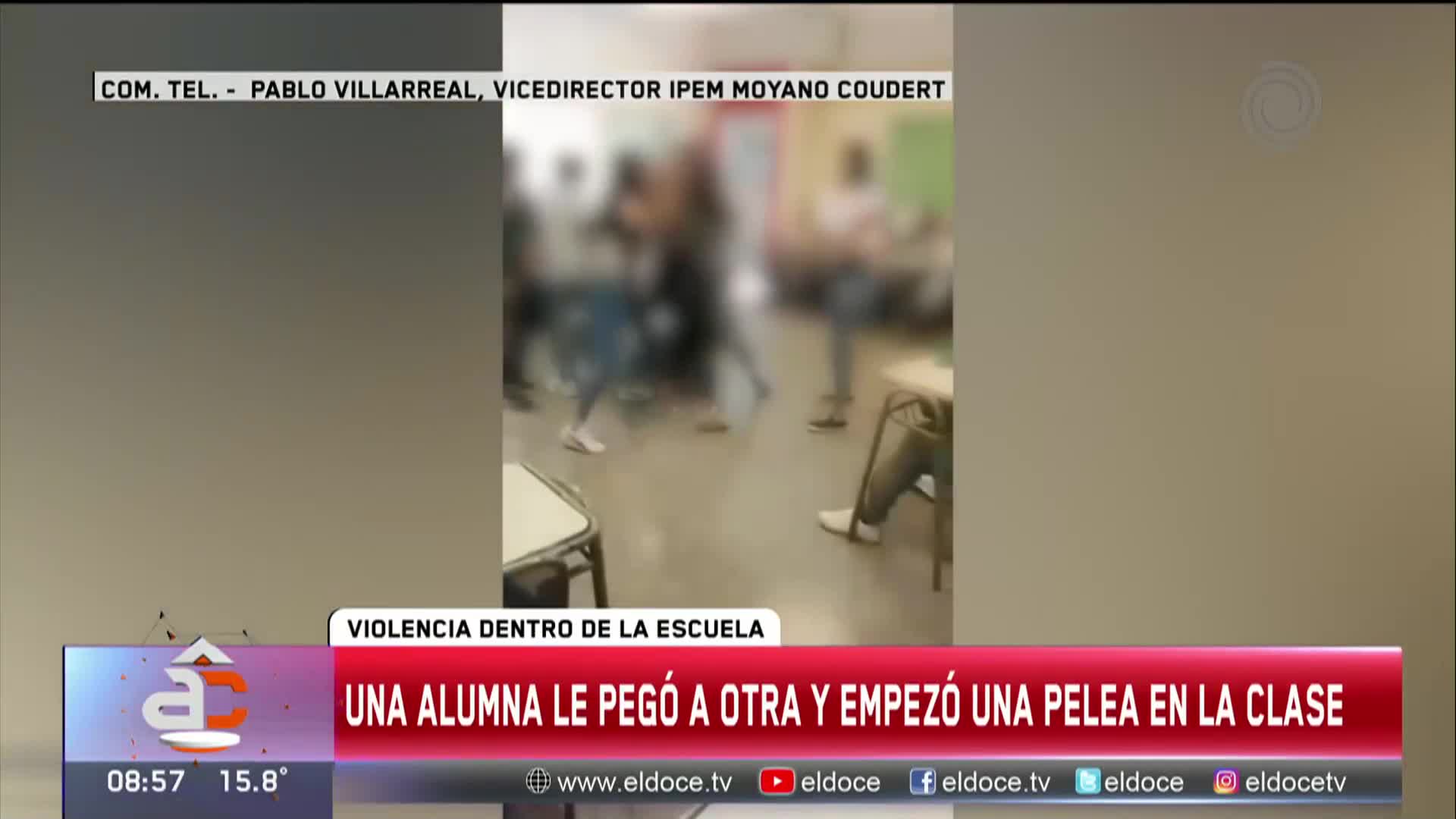 Pelea entre alumnas del Ipem 42 de barrio Las Palmas