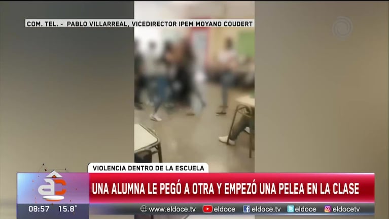 Pelea entre alumnas del Ipem 42 de barrio Las Palmas