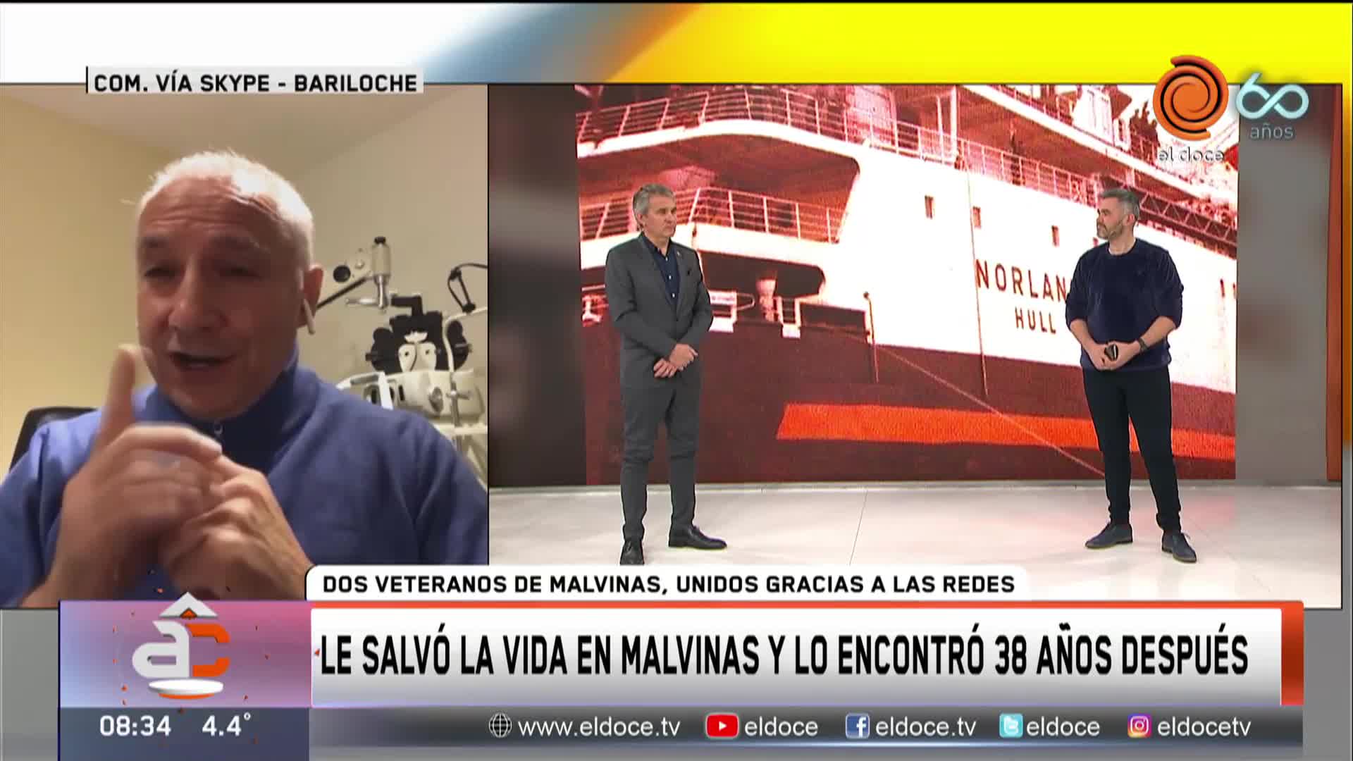 Malvinas: el reencuentro de dos veteranos 38 años después