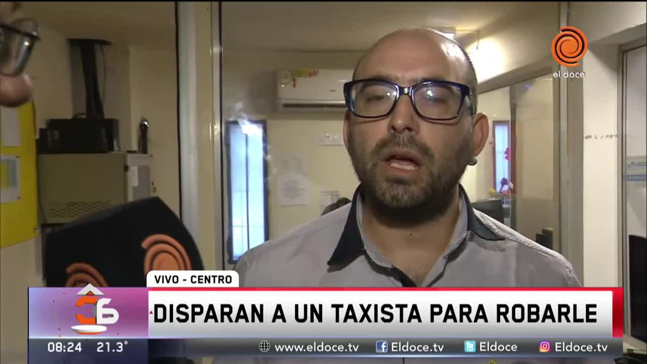 Un taxista resultó herido en un asalto