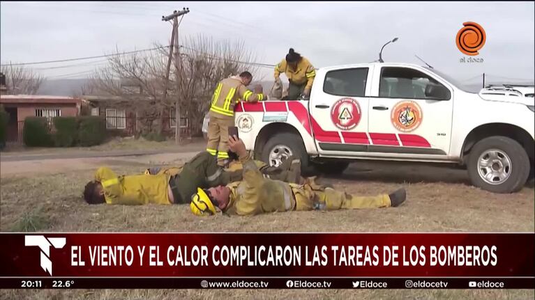 Hay evacuados por el incendio en Traslasierra