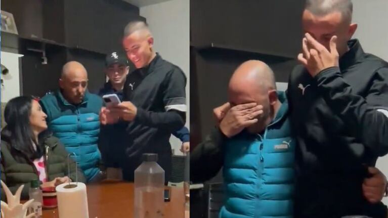Lo convocaron por primera vez a la primera de Instituto y le contó a su familia: el emotivo video