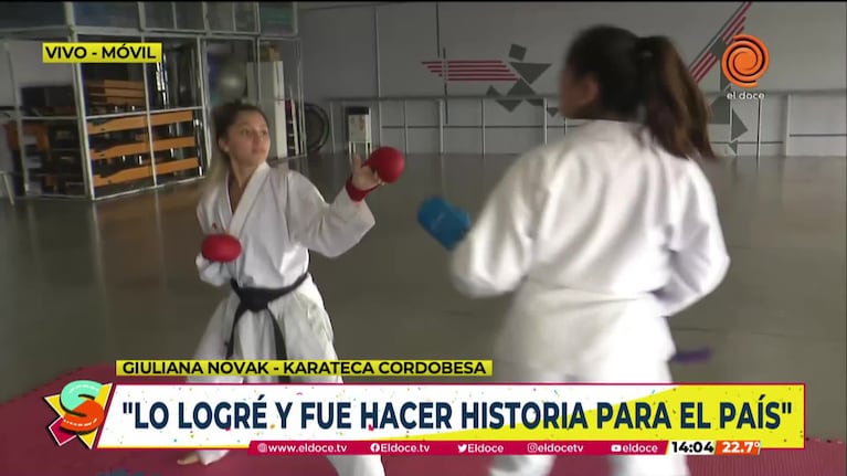 La karateca cordobesa campeona panamericana