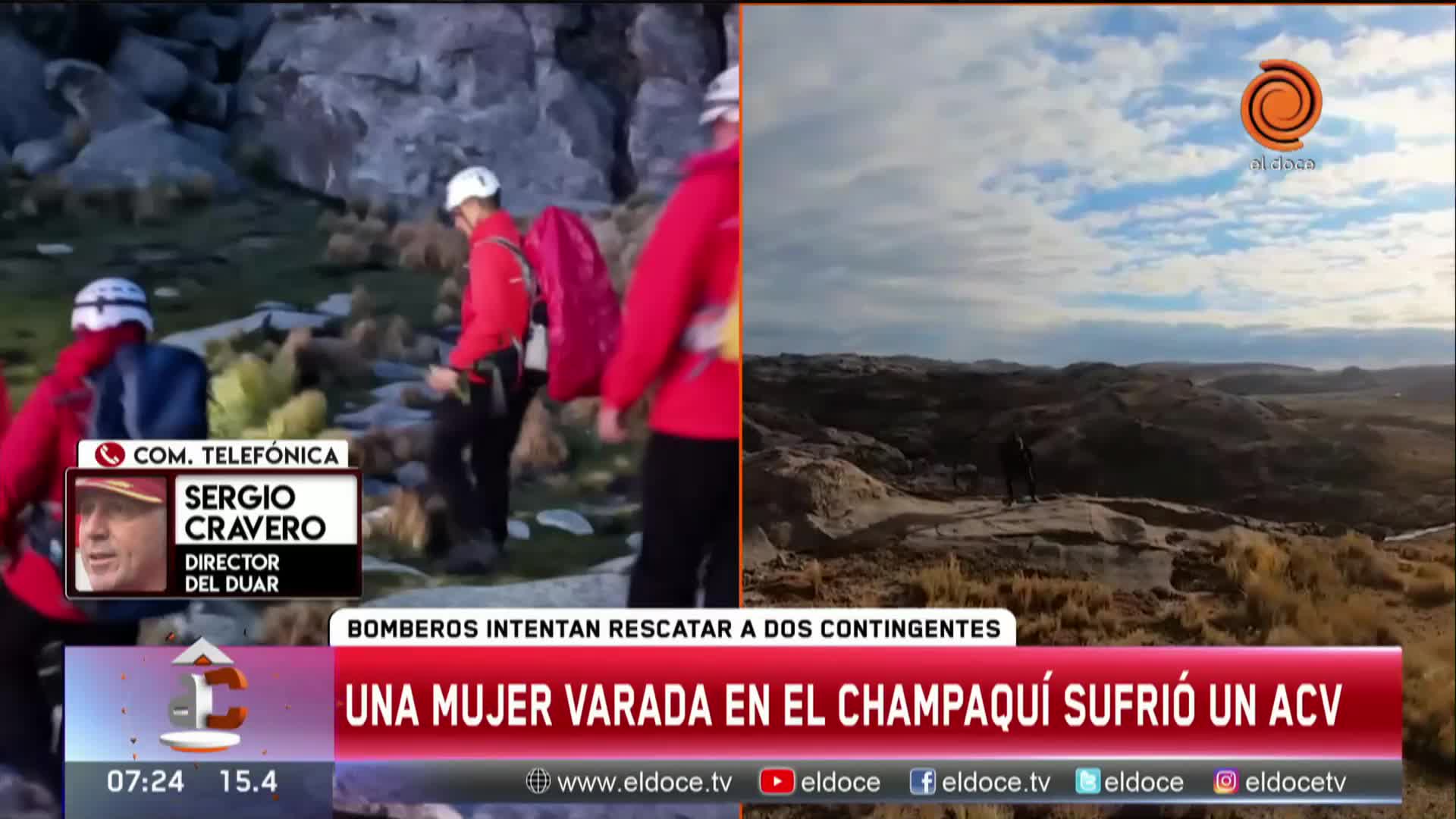 Operativo de rescate: dos contingentes varados en el Champaquí