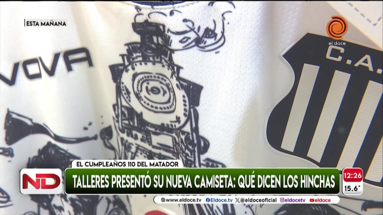 Talleres presentó la camiseta por sus 110 años: la alegría de los hinchas