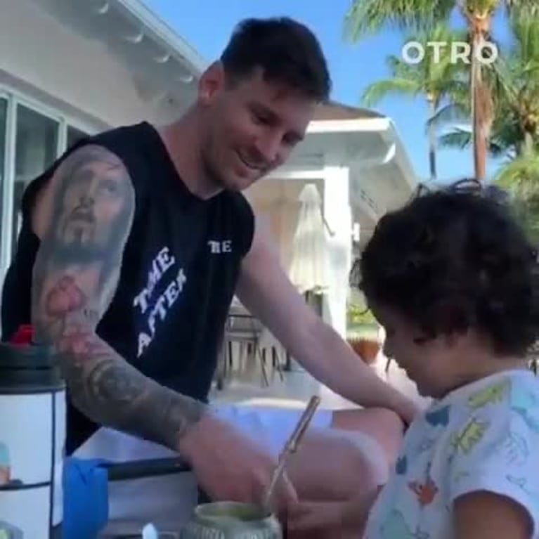 Messi y Ciro tomaron mates juntos