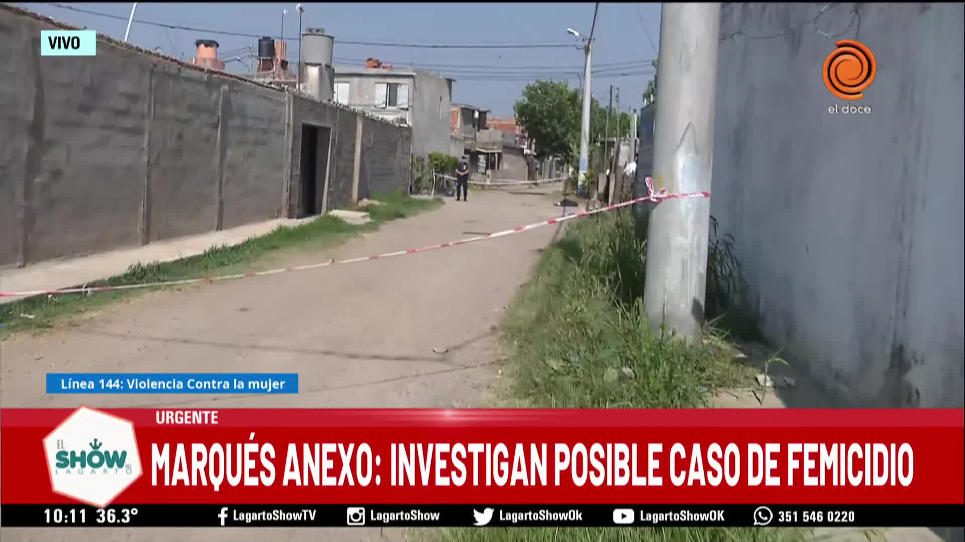 Investigan un presunto femicidio en Marqués Anexo